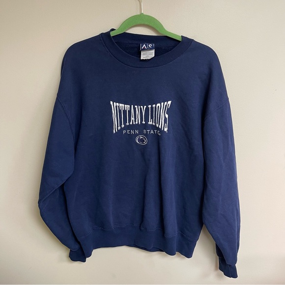 Vintage Penn State Nittany Lions Stitched Crewneck Sweater Size L - Picture 1 of 6